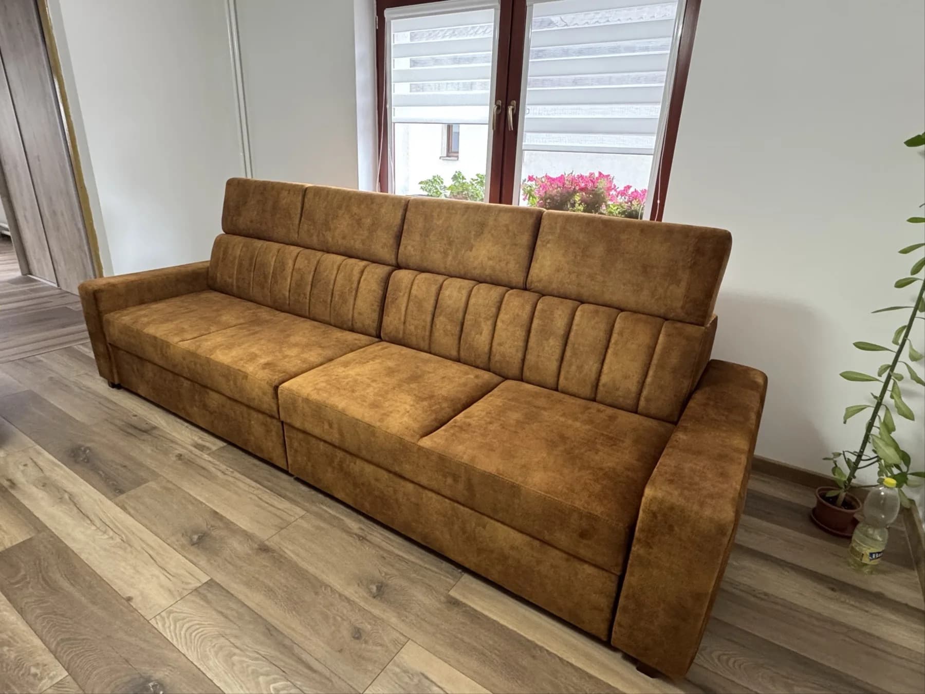 Sofa brązowa rozkładana, Myślenice