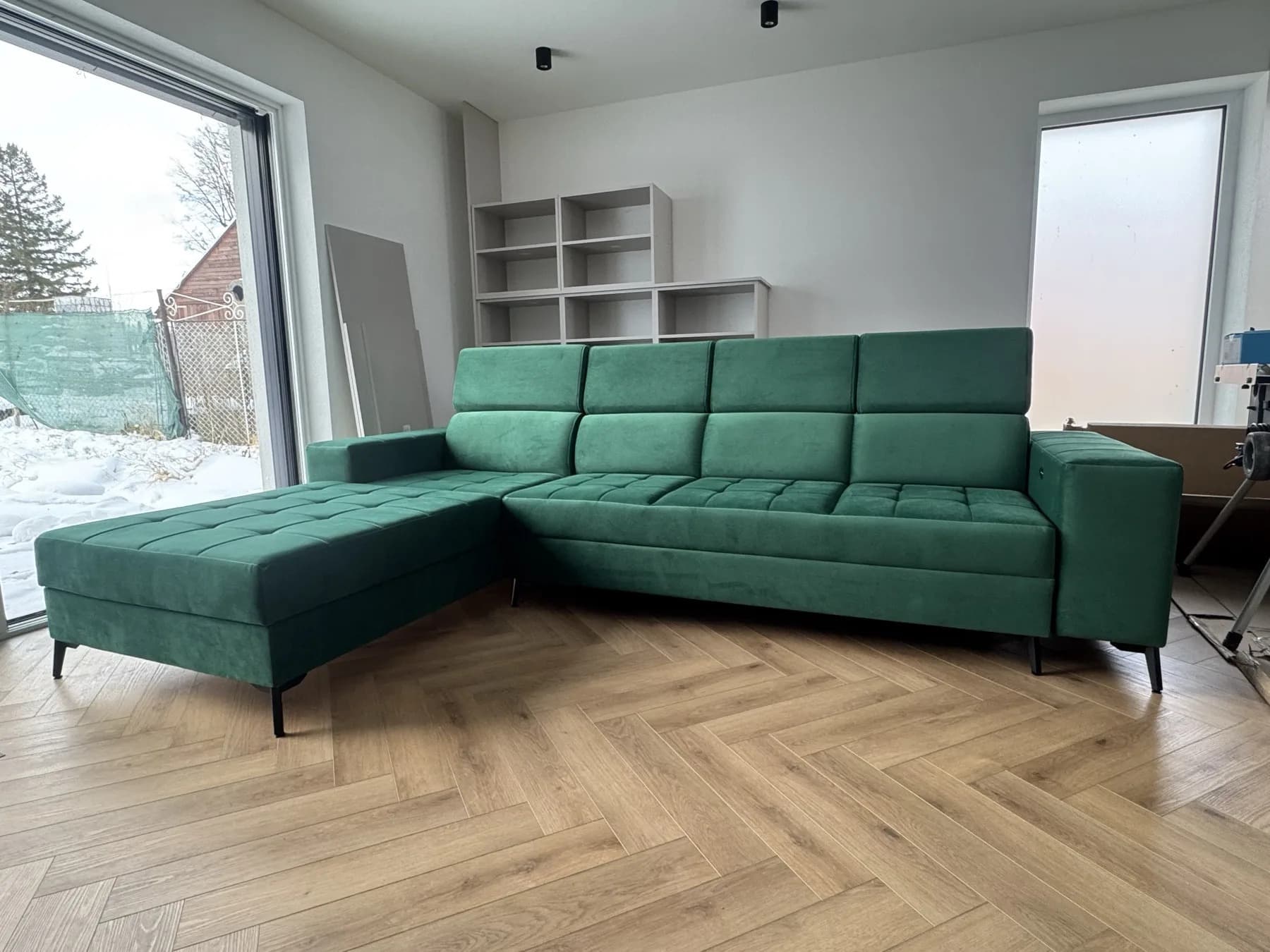 Narożnik modułowy beżowy, Sucha Beskidzka